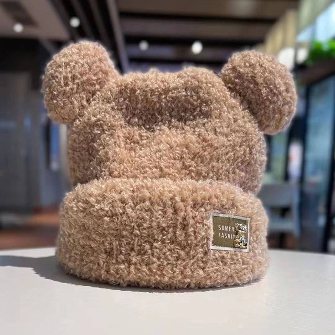 Korean Style Cute Bear All-match Teddy Plush Hat